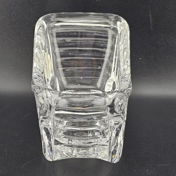Princess House Crystal Santa Sleigh Candleholder 3" Christmas sled 24% Lead glas - Picture 4 of 12